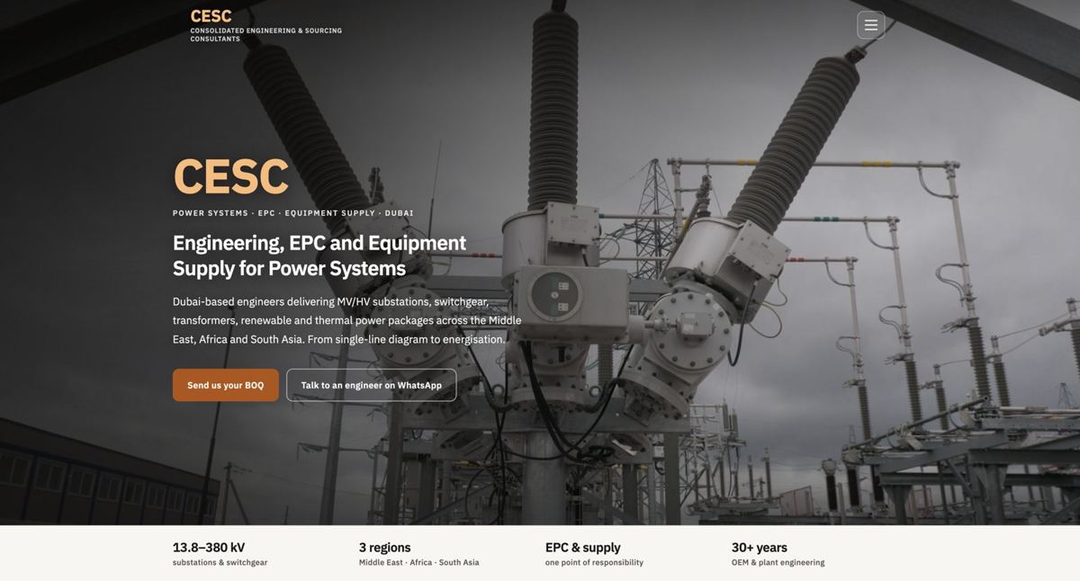 CESC website homepage